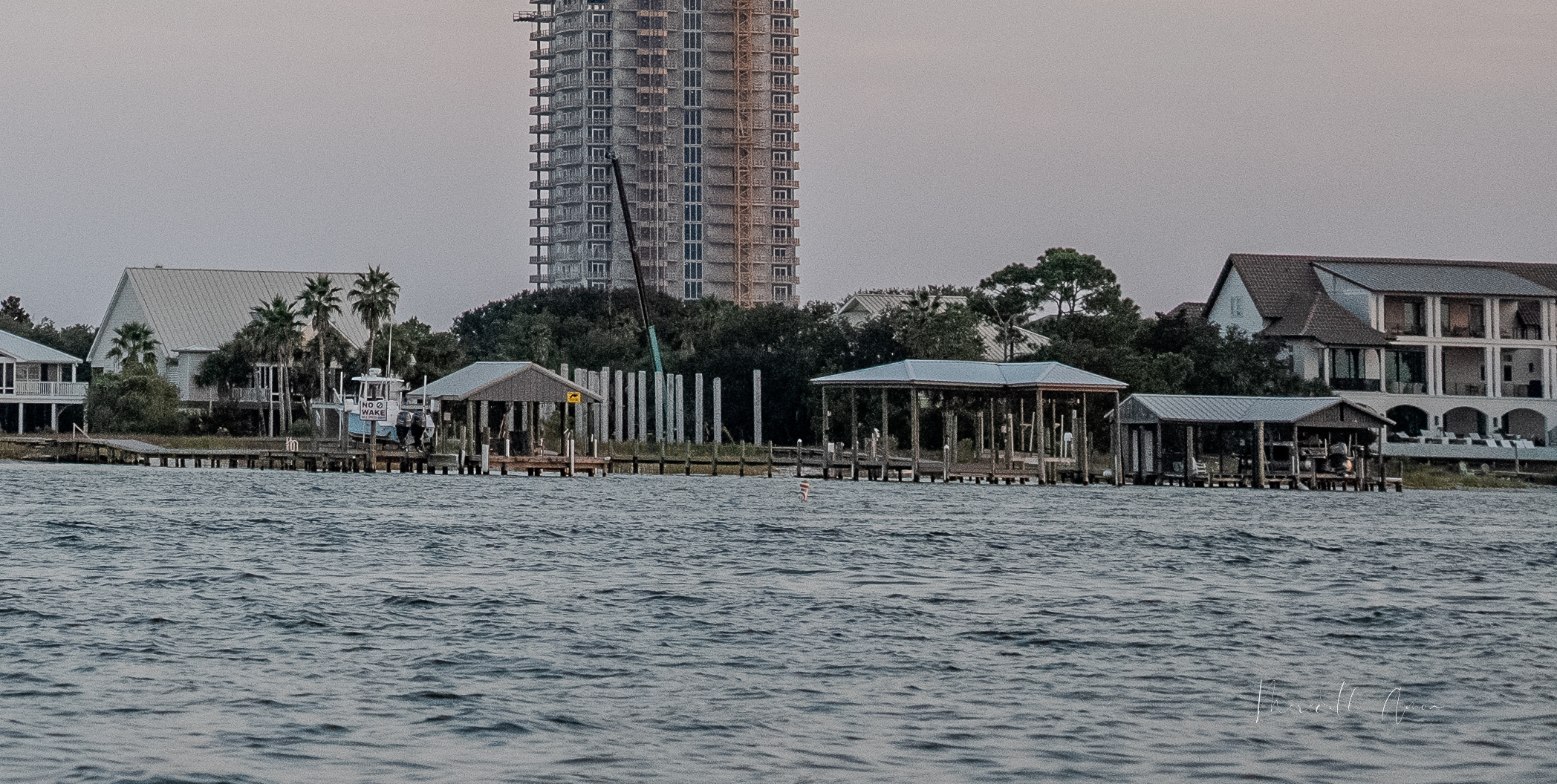 Ono Island Concrete Pylons Construction